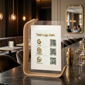 Acrylic Wooden Frame Stand